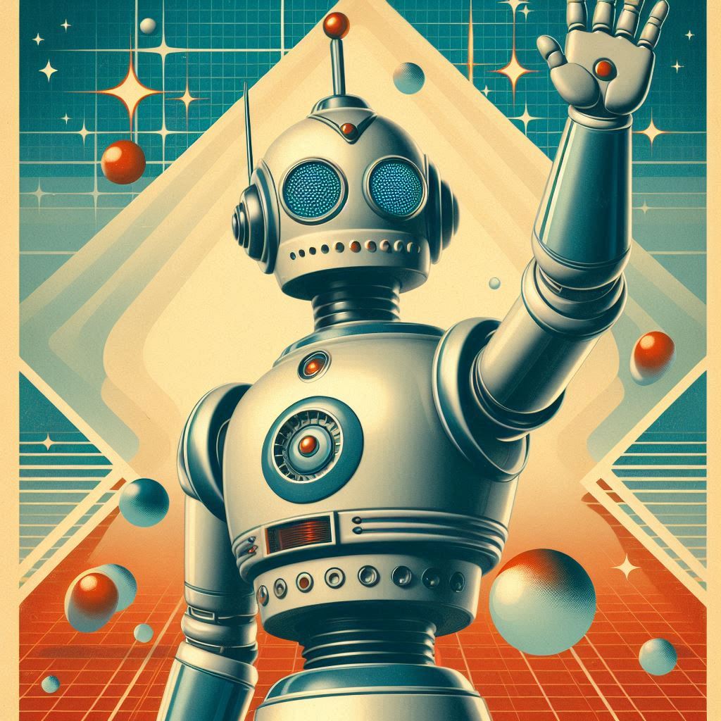 KI-Roboter fliegt mit Telefon