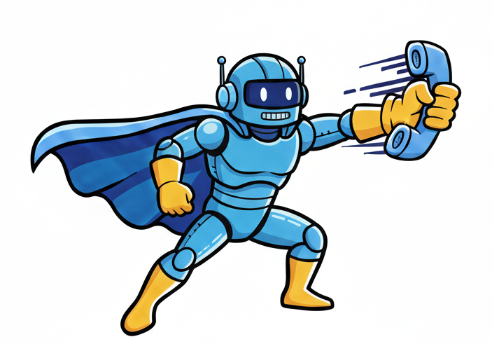 AI robot flying across languages